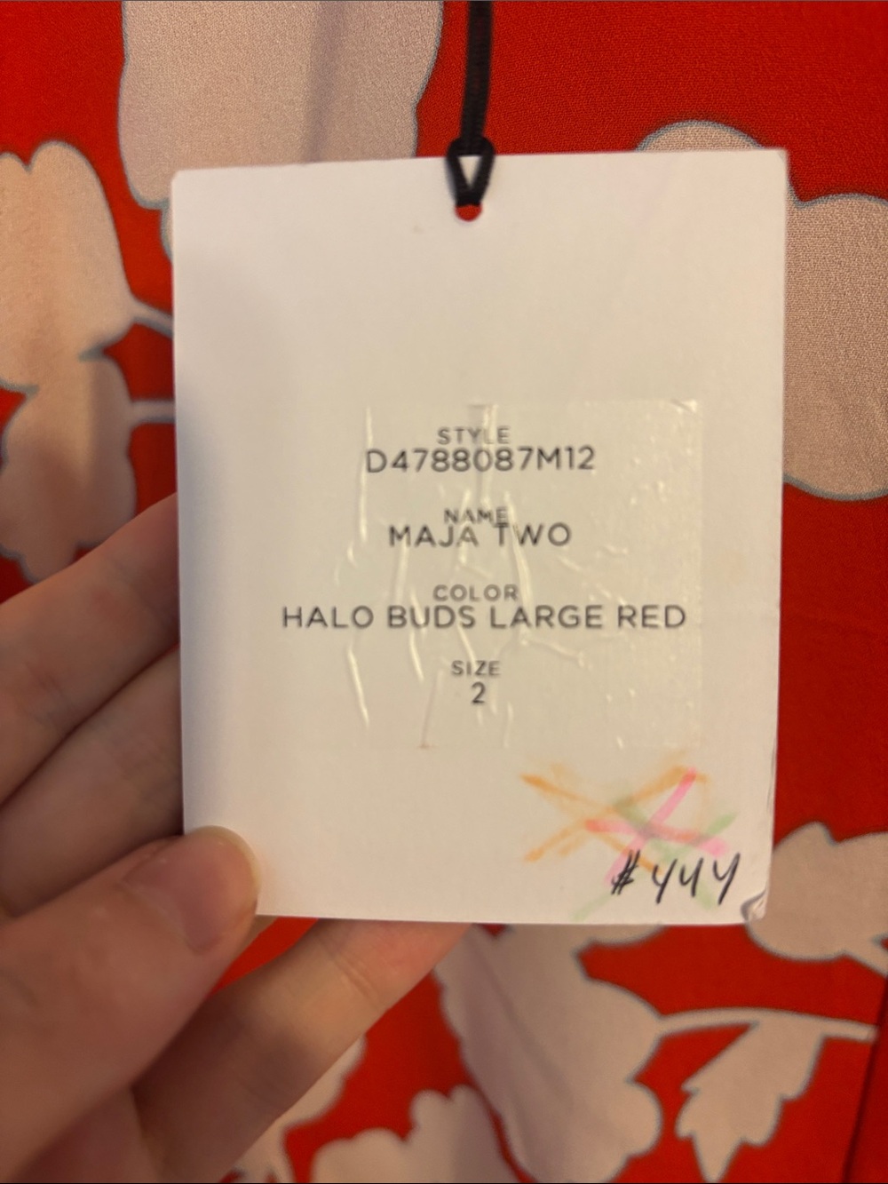 Diane Von Furstenberg Maja Two in Halo Buds Large Red - Picture 7 of 10